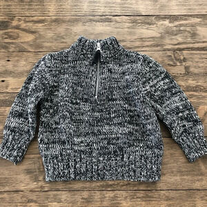 Carter’s baby 18 months Black Marled Half Zip Up Sweater Pullover Church Party